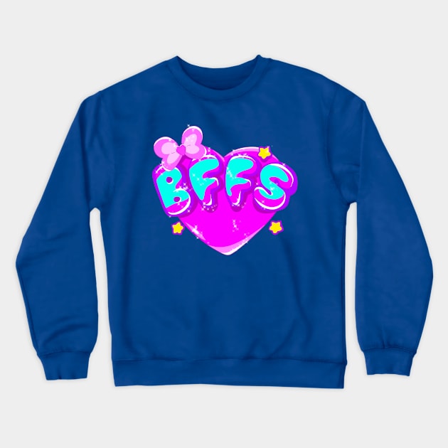 bffs Crewneck Sweatshirt by super villain